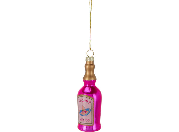 Juletrepynt Tequila-sett glass 4-8cm 4st 