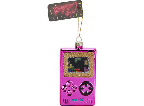 Juletrepynt gameboy/joystick 9-11cm 4ass 12 assortert i eske 