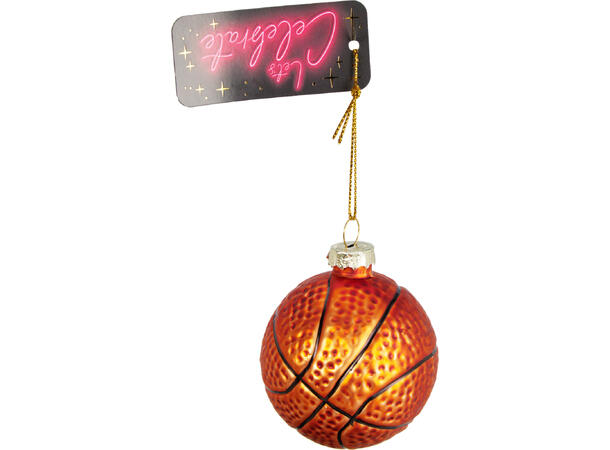 Juletrepynt sportsutstyr glass 6cm 5ass 10 assortert pr eske 