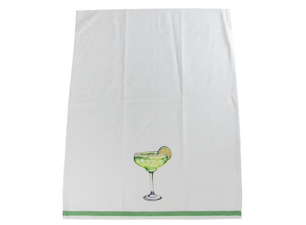 Kjøkkenhåndkle m/coctail 65x50cm 4ass Forpakning: 12stk 100 % bomull 