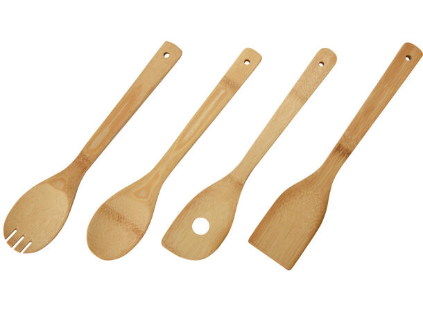 Kjøkkenredskap tre sleiv/øse 4deler 30cm FSC 100 % 