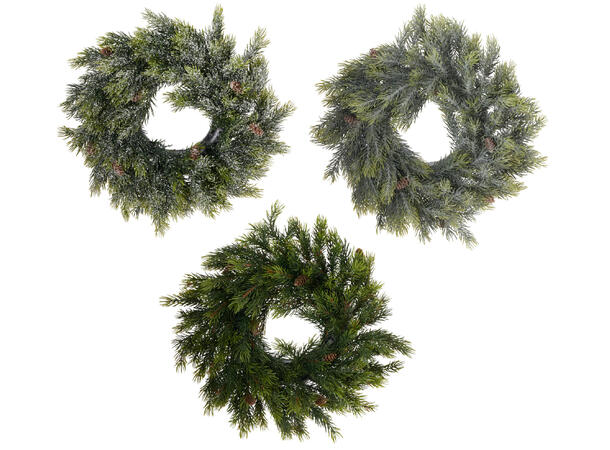 Krans furu m/kongler 35cm 3ass 