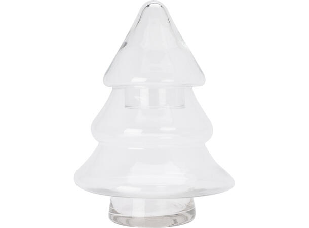 Krukke juletre glass 17x25cm Vekt: 582 gram 