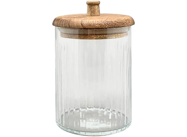 Krukke m/lokk Verrerie 10,5x10,5x16cm Volum 0,772 liter 