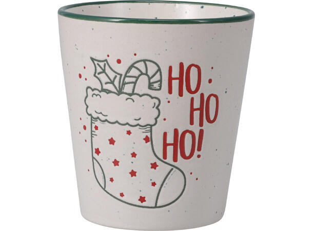 Krus Julekos keramikk 200ml 4ass Vekt: 200gram XMAS, Juletre, HOHO, vott 