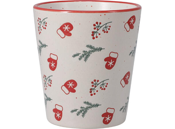 Krus Julekos keramikk 200ml 4ass Vekt: 200gram XMAS, Juletre, HOHO, vott 