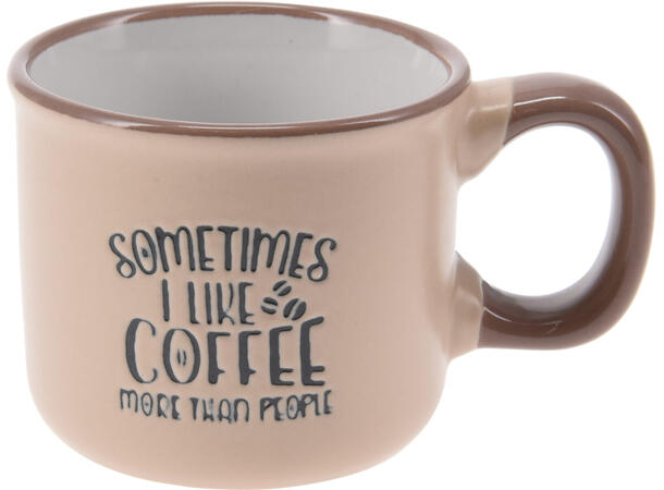 Krus keramikk espressotekst Ass sitater Forpakning:12stk 90ml 110g D:6cm H:5,3cm 