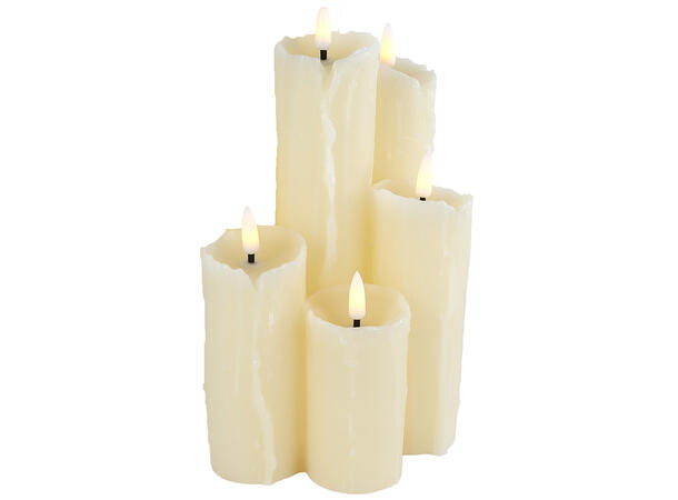 Kubbelys LED klynge 5stk 12,5x19,5cm Batteri 2xAA 