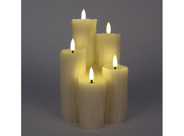 Kubbelys LED klynge 5stk 12,5x19,5cm Batteri: 2xAA 