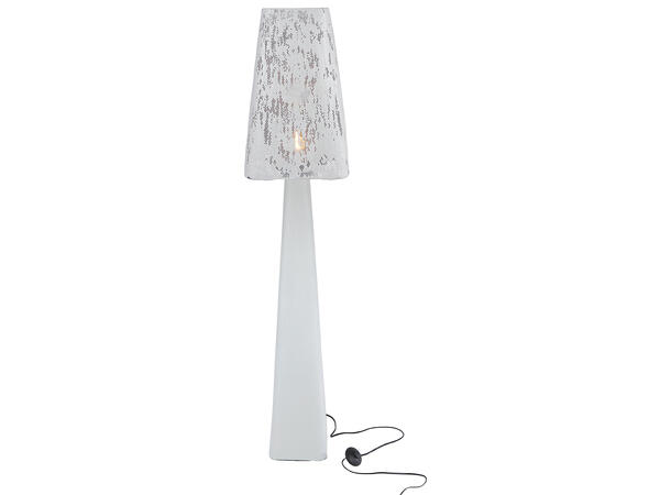 Lampe gulv grålig metall 30x30x150cm 