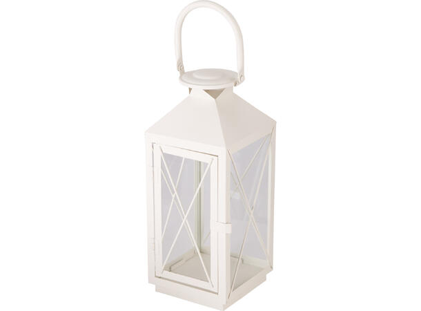 Lykt sett metall hvit 3stk s/3 Totalvekt: 3500g 