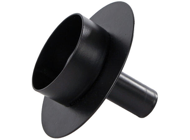 Lysestake telys matt sort metall 7,5x6cm Til flaske 