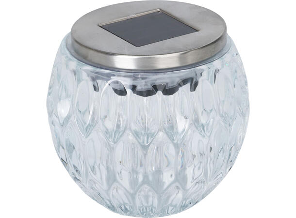 Lysglass Solar blank 8x10cm 3ass Forpk 6stk Batteri 1xAA inkl 