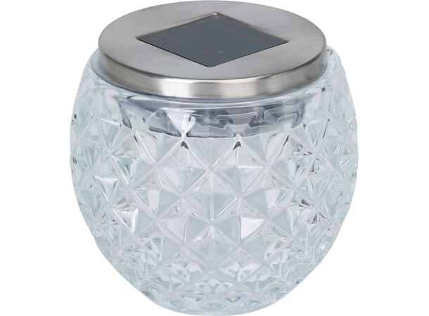 Lysglass Solar blank 8x10cm 3ass Forpk 6stk Batteri 1xAA inkl 