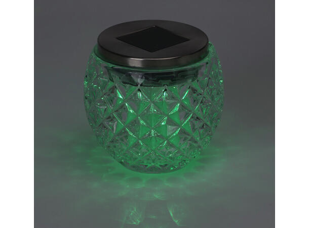 Lysglass Solar blank 8x10cm 3ass Forpk 6stk Batteri 1xAA inkl 