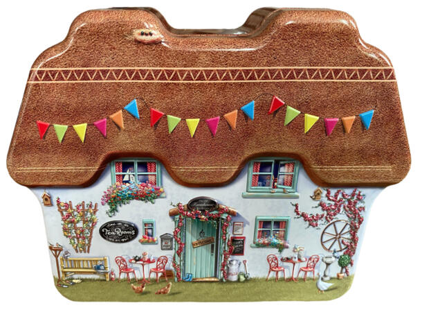 Metallboks Hytte Tea 17x12x4,5cm 600ml 