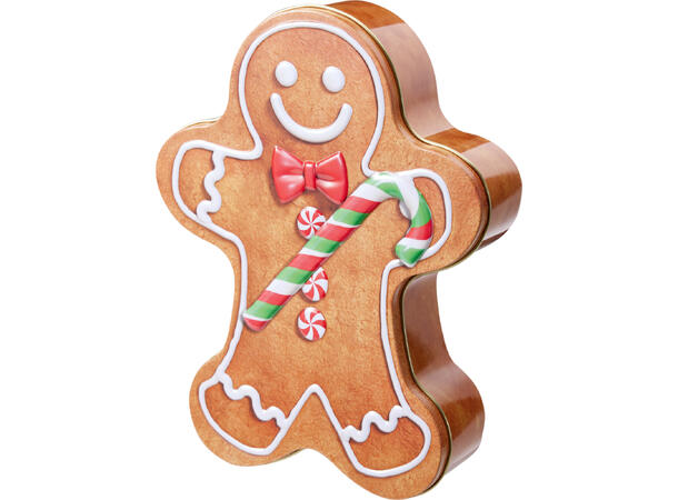 Metallboks Pepperkake 25x19x2cm 2ass 