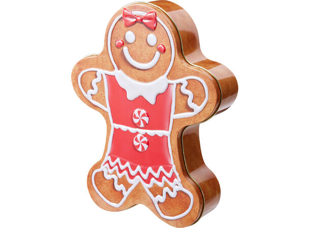 Metallboks Pepperkake 25x19x2cm 2ass 