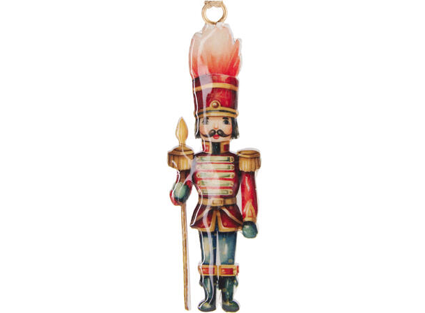 Metalldekor Hest Tinnsoldat 8cm 6ass Display 48stk Roterende karusellstativ 