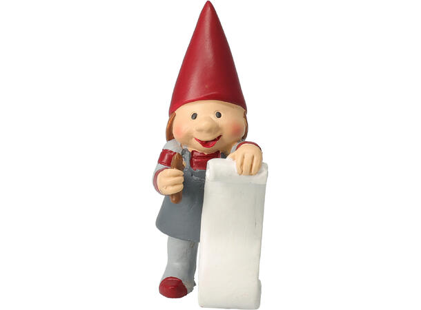 Nisse figur ca 7,5cm rød/grå 8ass Display med 16stk assortert 