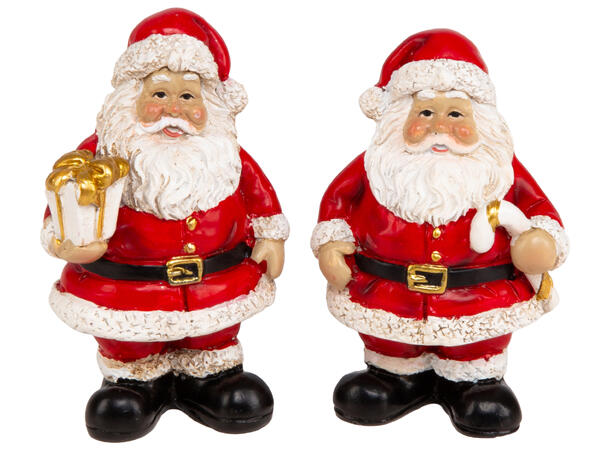 Nisse rød m/hvit skjegg 7,5cm 2ass 