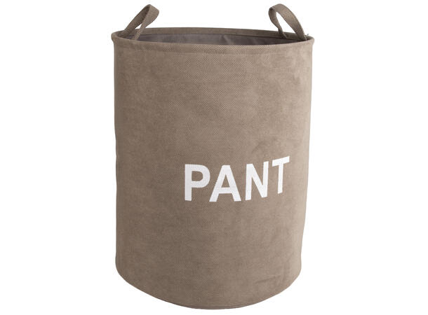Pantesekk PANT taupe polyester 40x50cm Med snøring i topp 