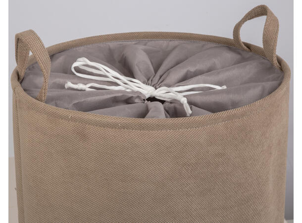 Pantesekk PANT taupe polyester 40x50cm Med snøring i topp 