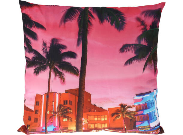 Pute 45x45 m/fyll palme/Miami 45x45cm Fyllvekt:350gram 