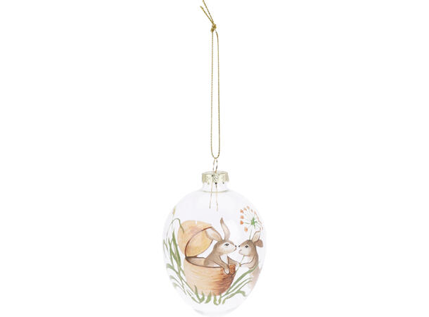 Påskeegg hare/kanin 5,5cm sett à 6 stk Vekt:30gram pr egg 