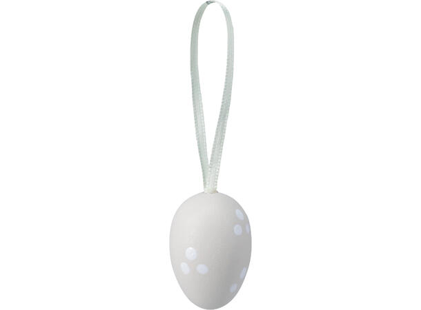 Påskeegg naturfarger m/stripe 4cm 10stk Display 15stk 