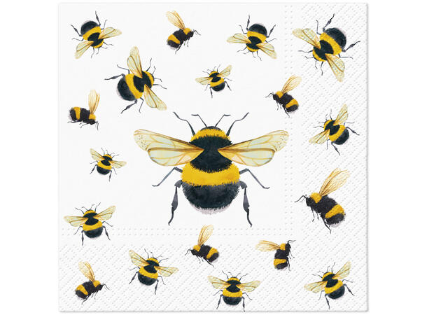 Serviett Dansende bier Lunsjserviett 20 stk 3-lags 33x33cm 