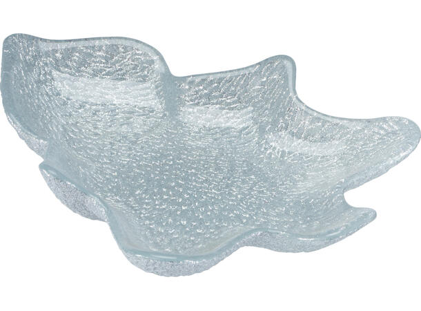 Skål juletre glass 21x15cm 4ass farger Forpakning: 8stk Vekt:320gram 