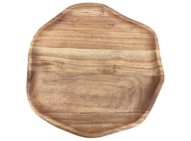 Skål lys mangotre 28,5x29x2,5cm 