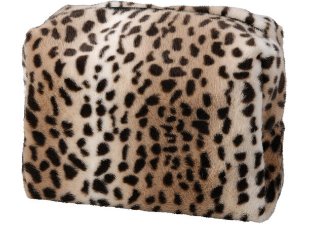 Sminkeveske leopardmønster 24x12x16cm Poyester Vekt 70gram 