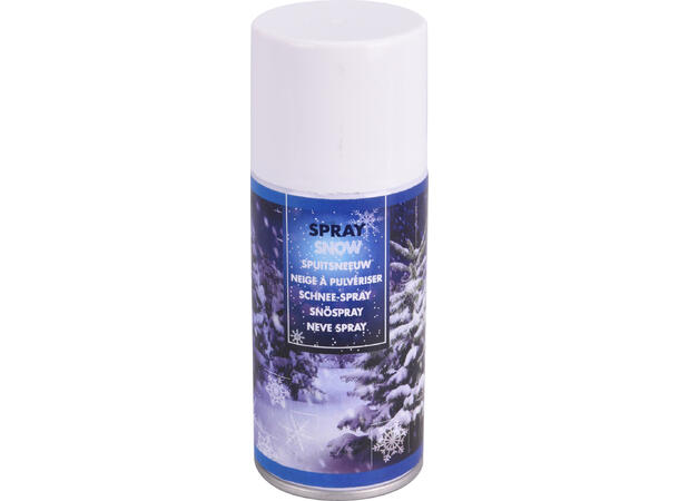 Snøspray hvit 150ml /115gr Engelsk, Spansk, Italiensk,Fransk, Tysk 