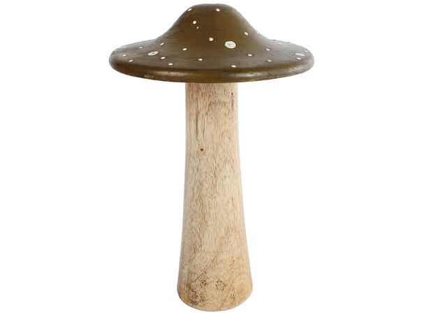 Sopp grønn/natur mango 13x13x20cm 