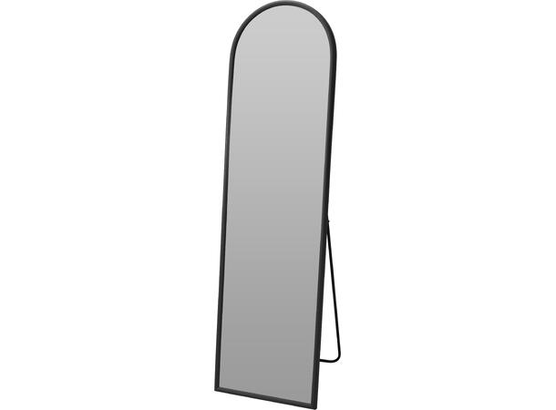 Speil buet gulv sort 160cm Glass og metall 
