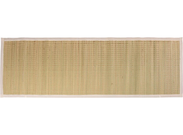 Strandmatte flettet natur 60x180cm 2ass Offwhite/grå 