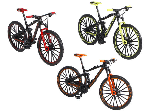 Sykkel rød, gul, oransje 17,6cm 3ass Display 12stk 