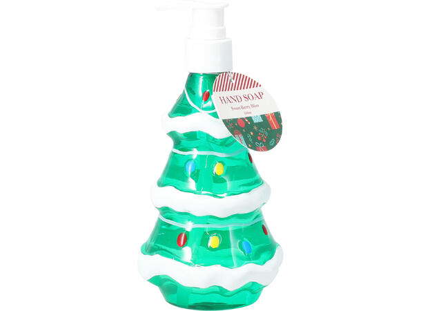 Såpe juledesign m/pumpe 310ml 19cm 3ass 