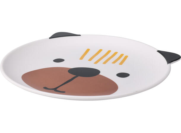 Tallerken melamine dyremotiv 23cm 2ass Vekt:180gram 