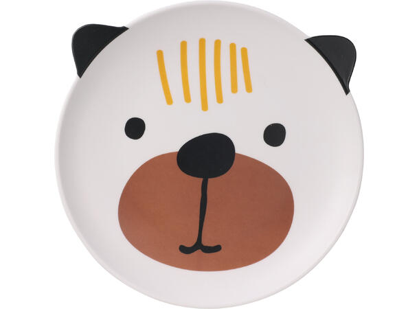 Tallerken melamine dyremotiv 23cm 2ass Vekt:180gram 