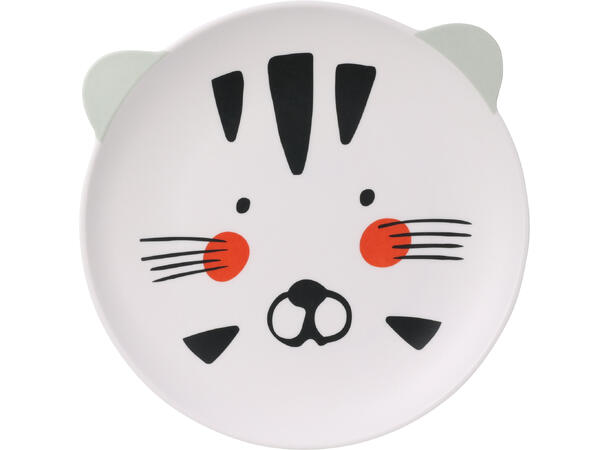 Tallerken melamine dyremotiv 23cm 2ass Vekt:180gram 