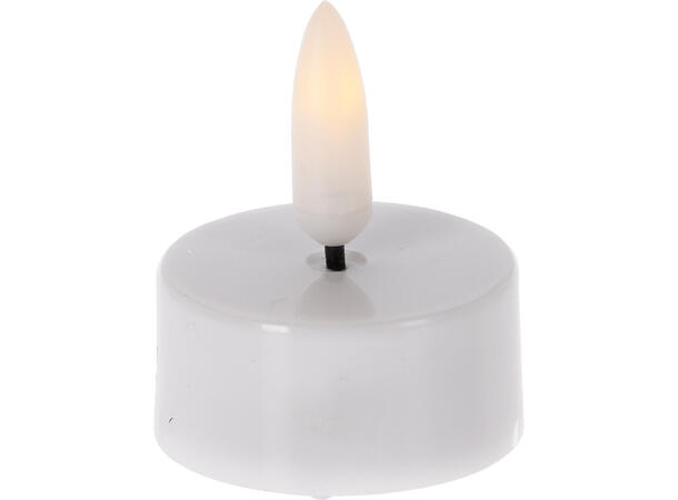 Telys LED med varmhvitt lys s/4 Batteri: 4xCR2032 inkludert 