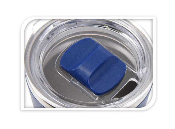 Termokopp m/lokk 0,42L h:16,3cm Forpk 24stk blå oker grå 