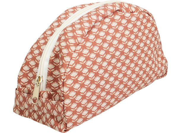 Toalettveske m/glidelås 23x14cm 4ass 100 %bomull, innside:100%polyester 