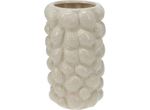 Vase kongler keramikk brun/krem 16x29cm Vekt:1500gram 