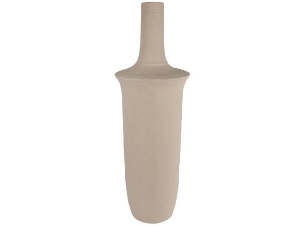 Vase lys brun keramikk 25,5x25,5x77cm 