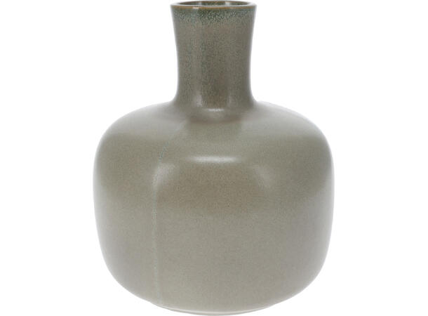 Vase porselen flaskeform 17,5x19,5cm Beige,brun,grå 3ass Vekt:1100gram 
