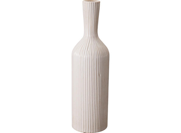 Vase stripet porselen 13x45cm 2ass 